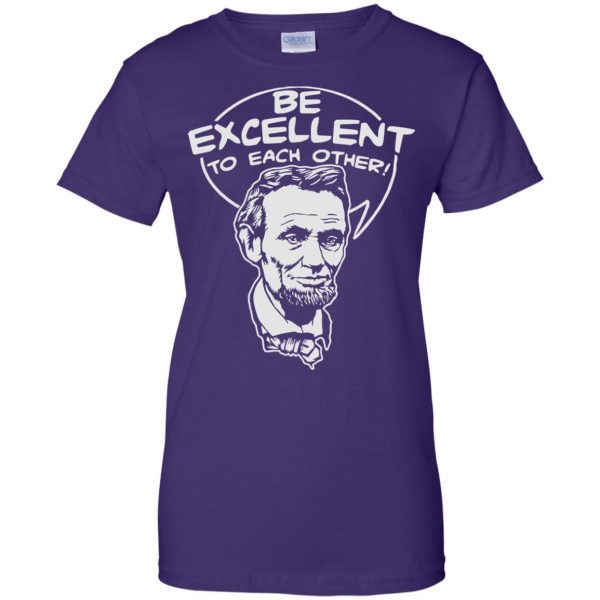 be excellent to each other womens t shirt - lady t shirt - purple