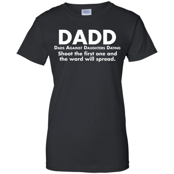 dadd womens t shirt - lady t shirt - black