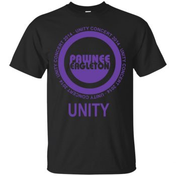 pawnee eagleton unity concert t shirt - black