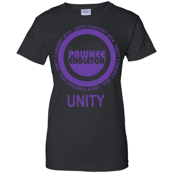 pawnee eagleton unity concert womens t shirt - lady t shirt - black
