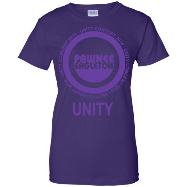pawnee eagleton unity concert womens t shirt - lady t shirt - purple