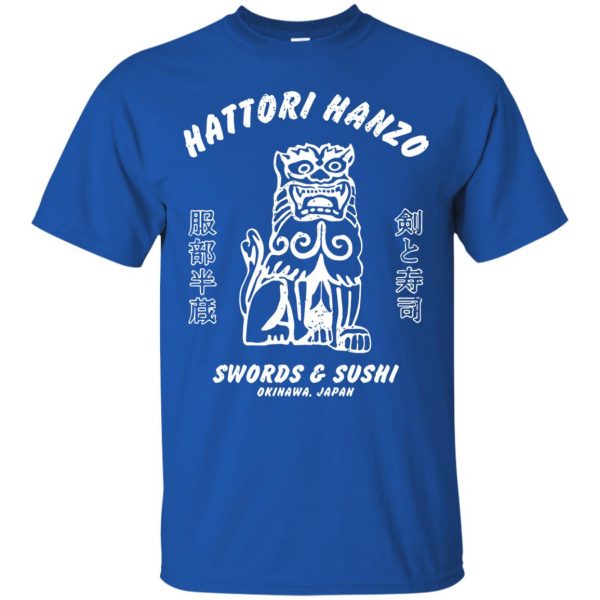 hattori hanzo t shirt - royal blue