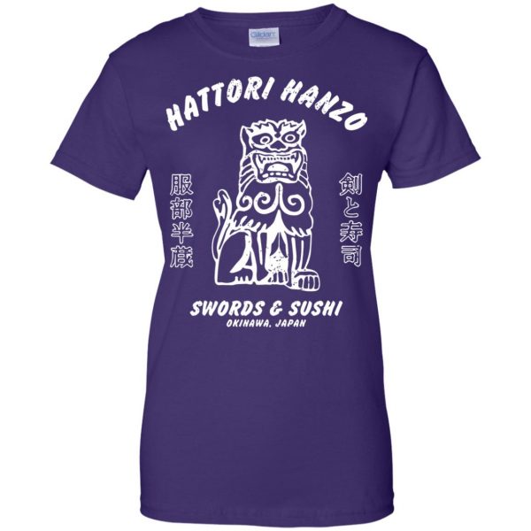 hattori hanzo womens t shirt - lady t shirt - purple