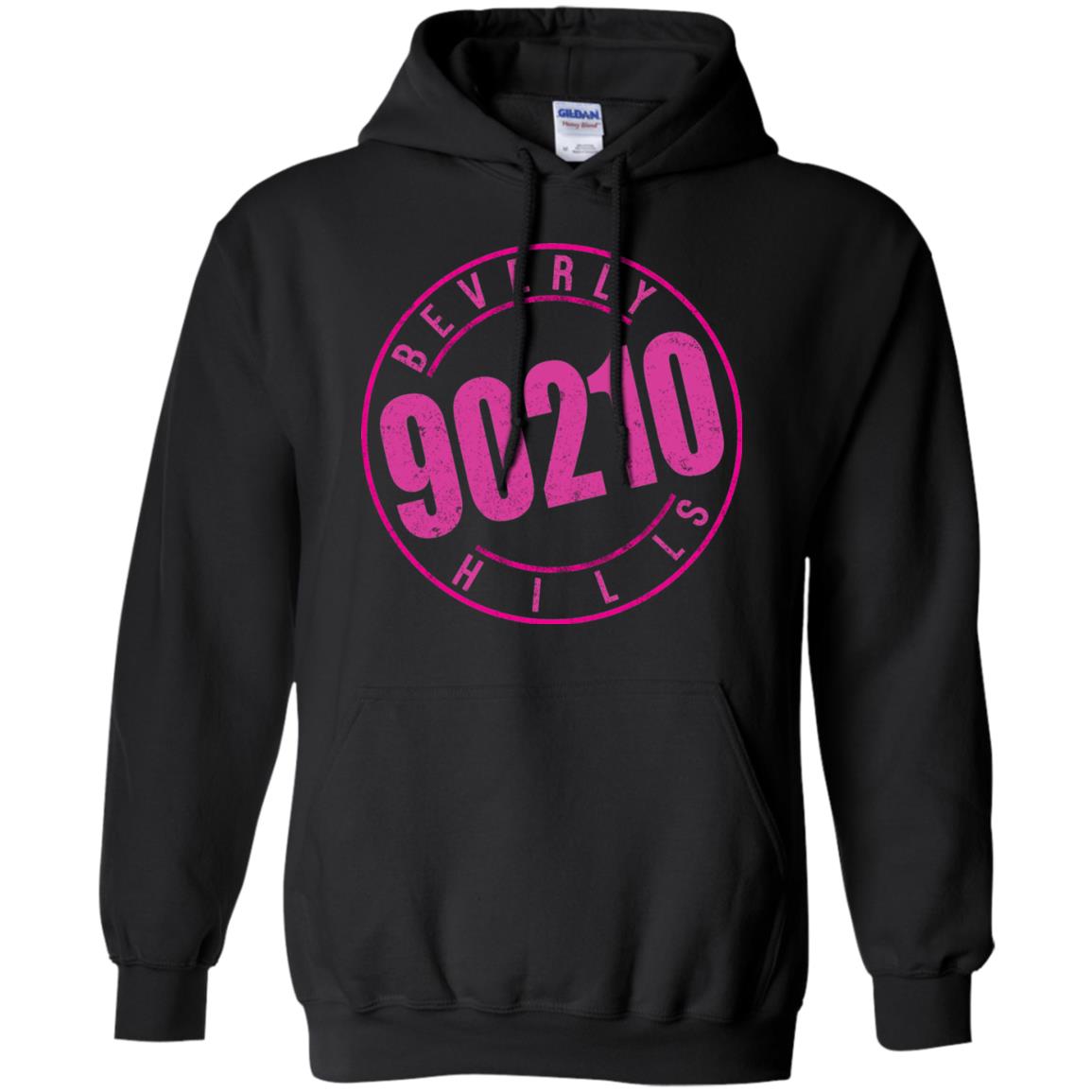 beverly hills 90210 hoodie - black