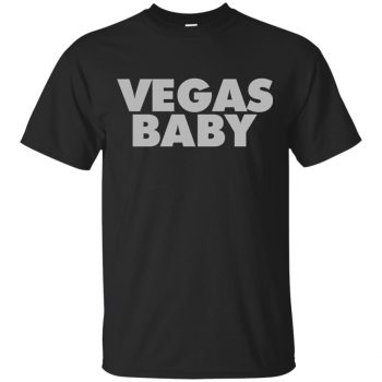 vegas baby t shirt - black