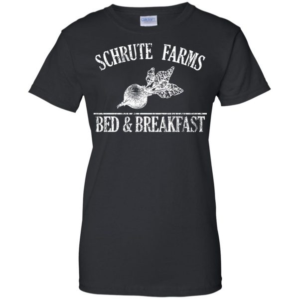 shrute farms womens t shirt - lady t shirt - black