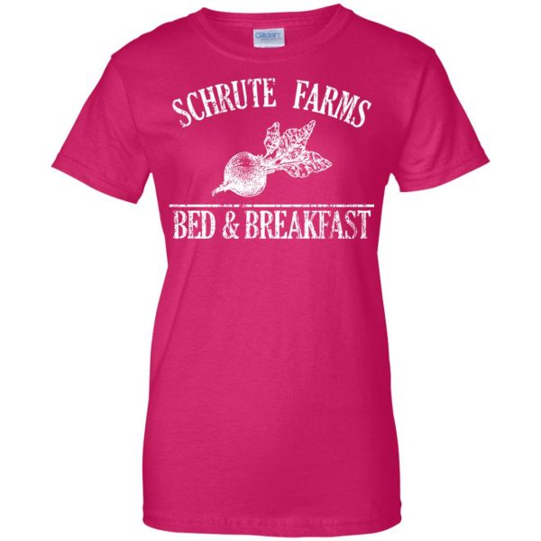 shrute farms womens t shirt - lady t shirt - pink heliconia