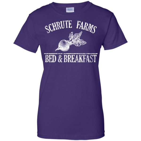 shrute farms womens t shirt - lady t shirt - purple