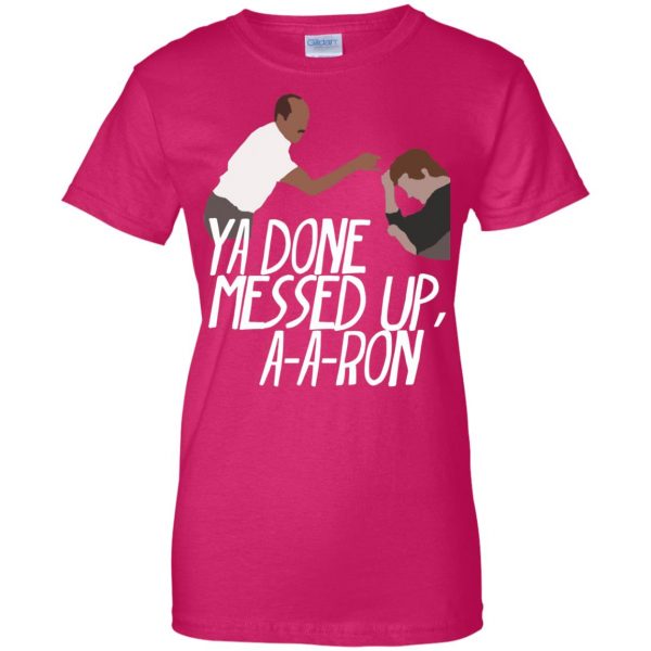 key and peele womens t shirt - lady t shirt - pink heliconia