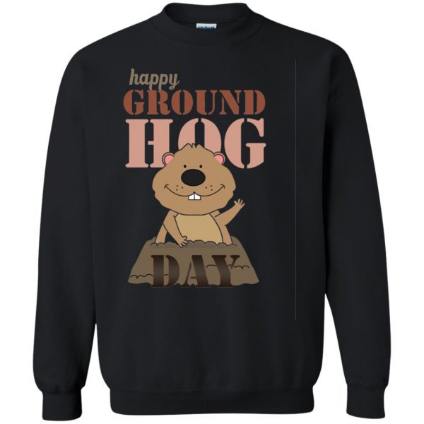 groundhog day sweatshirt - black