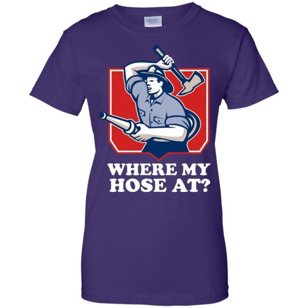 where my hose at womens t shirt - lady t shirt - purple
