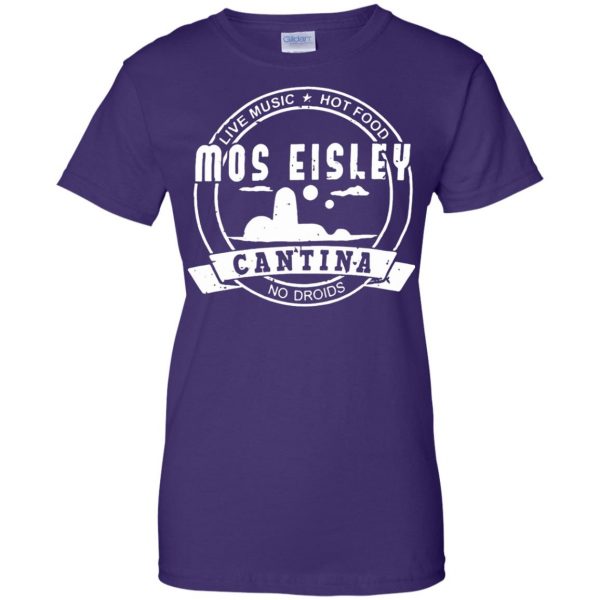mos eisley cantina womens t shirt - lady t shirt - purple