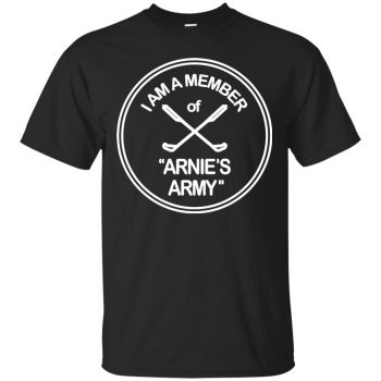 arnie's army t shirt - black