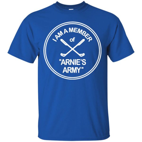 arnie's army t shirt - royal blue