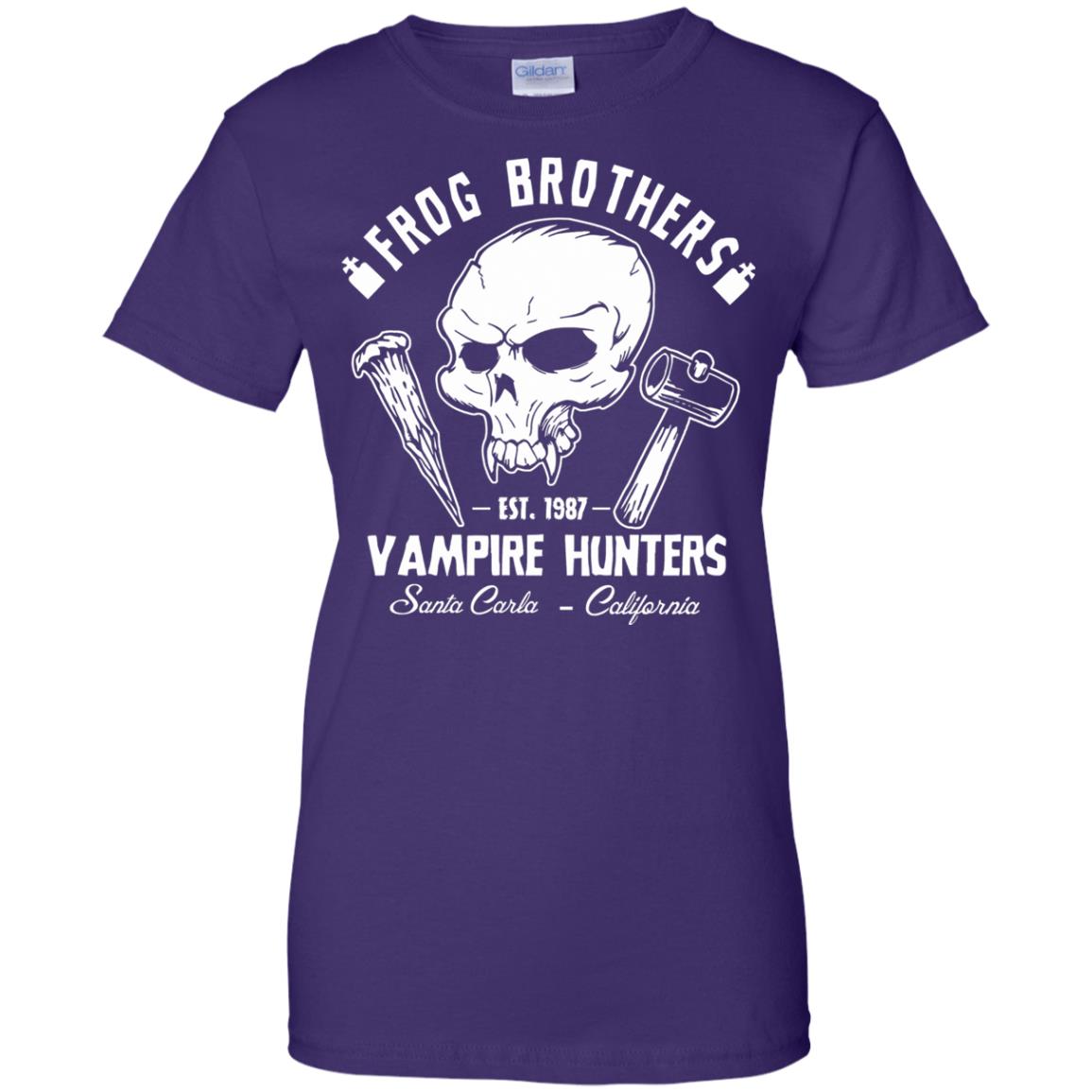 frog brothers womens t shirt - lady t shirt - purple