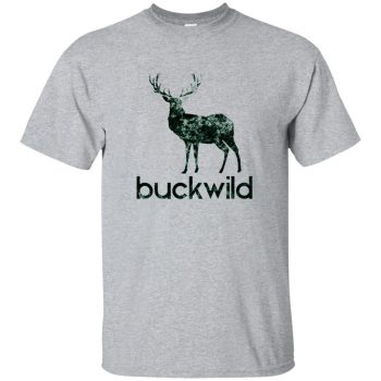 buck wild t shirts - sport grey