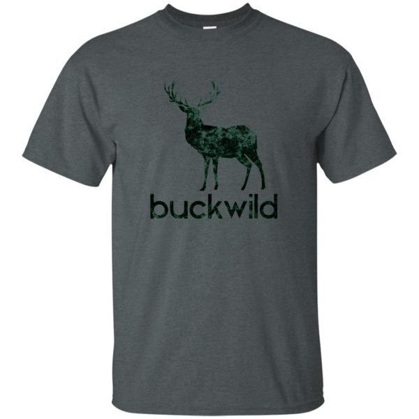 buck wild t shirt - dark heather