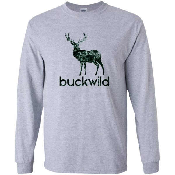 buck wild long sleeve - sport grey