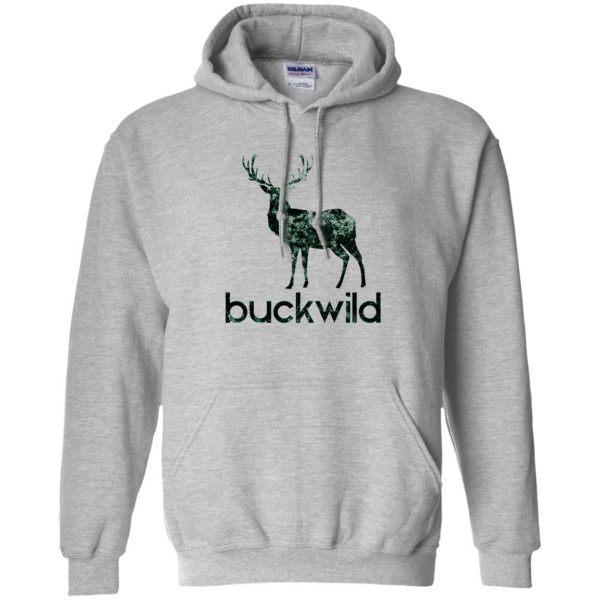 buck wild hoodie - sport grey