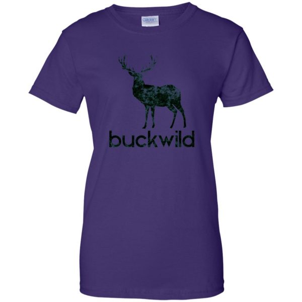 buck wild womens t shirt - lady t shirt - purple