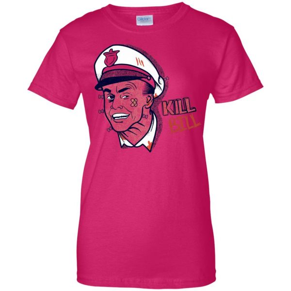 fire marshall bill womens t shirt - lady t shirt - pink heliconia