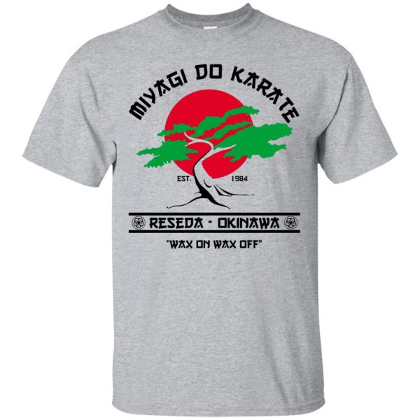 miyagi do karate t shirt - sport grey