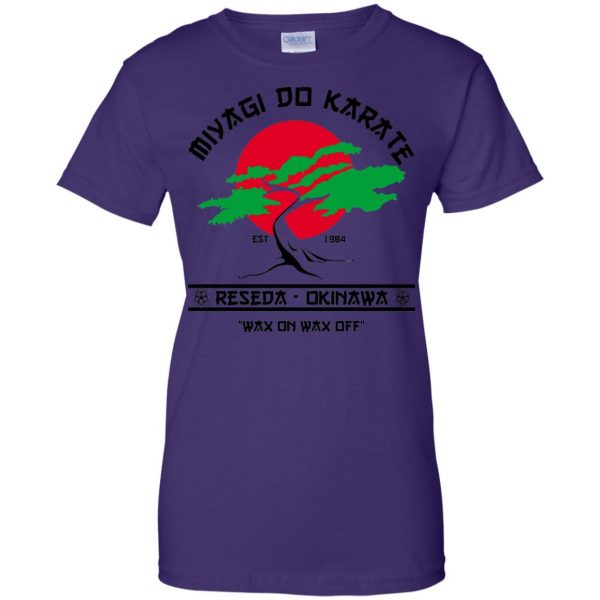 miyagi do karate womens t shirt - lady t shirt - purple