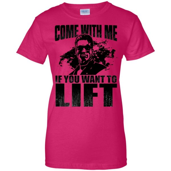 terminator 2 womens t shirt - lady t shirt - pink heliconia