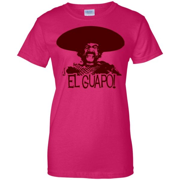 el guapo womens t shirt - lady t shirt - pink heliconia