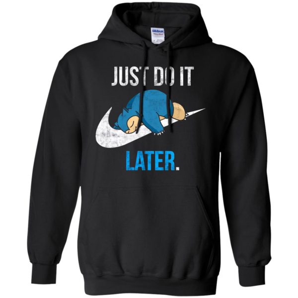 just do it later hoodie - black