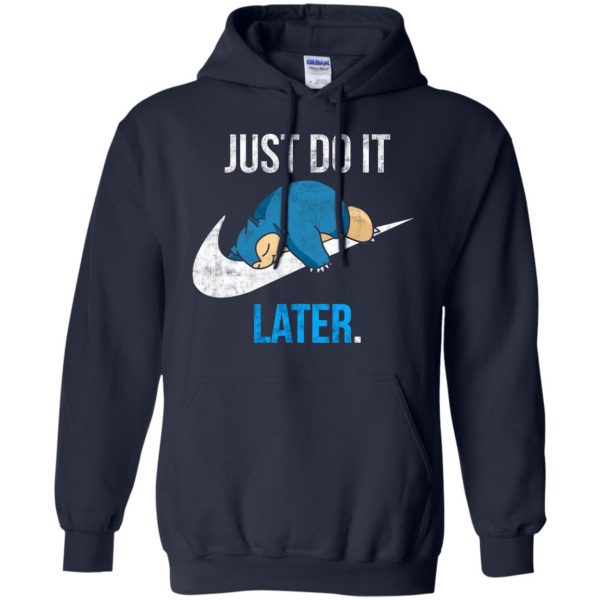 just do it later hoodie - navy blue