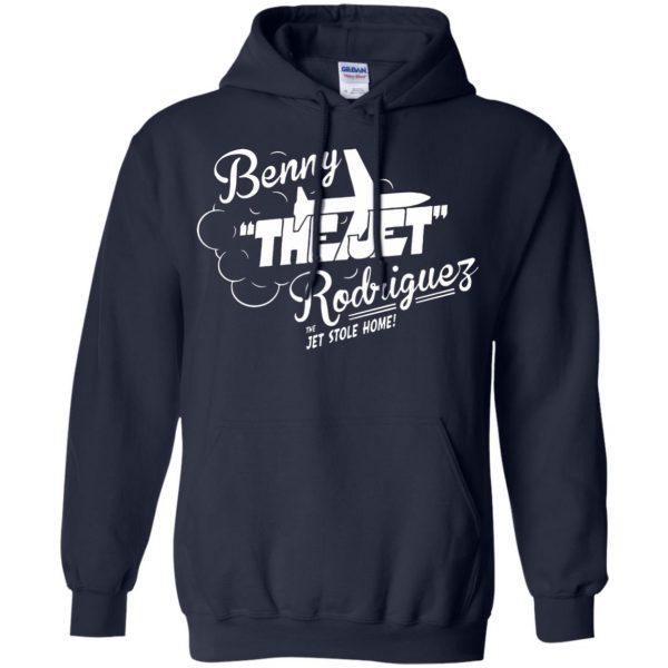 benny the jet rodriguez hoodie - navy blue