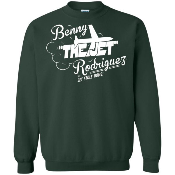 benny the jet rodriguez sweatshirt - forest green