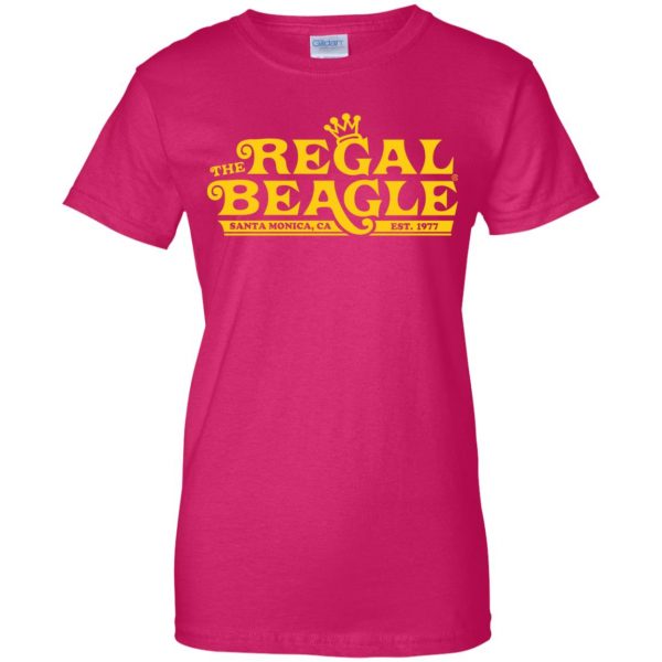 regal beagle womens t shirt - lady t shirt - pink heliconia