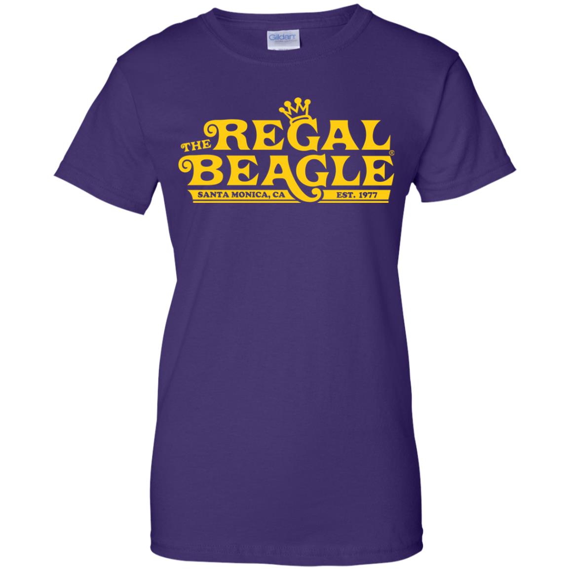regal beagle womens t shirt - lady t shirt - purple