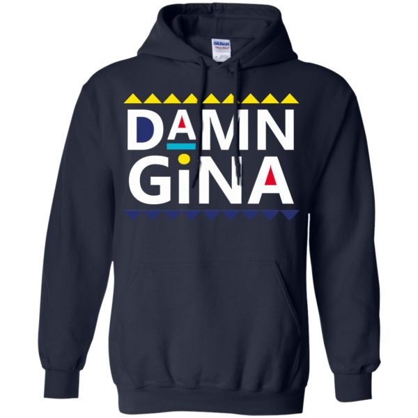 damn gina hoodie - navy blue