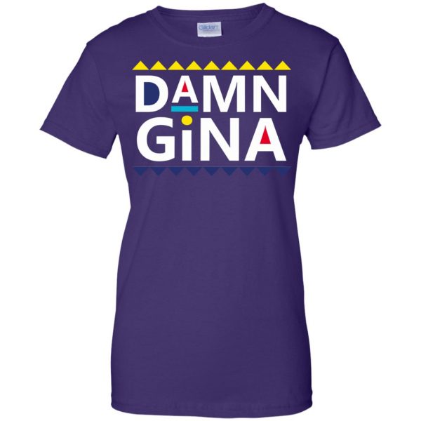 damn gina womens t shirt - lady t shirt - purple