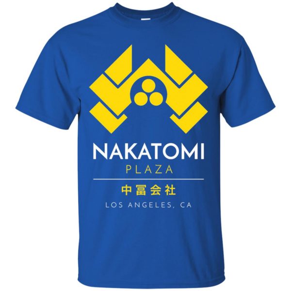 nakatomi plaza t shirt - royal blue