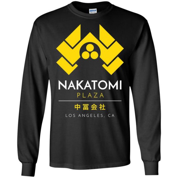 nakatomi plaza long sleeve - black