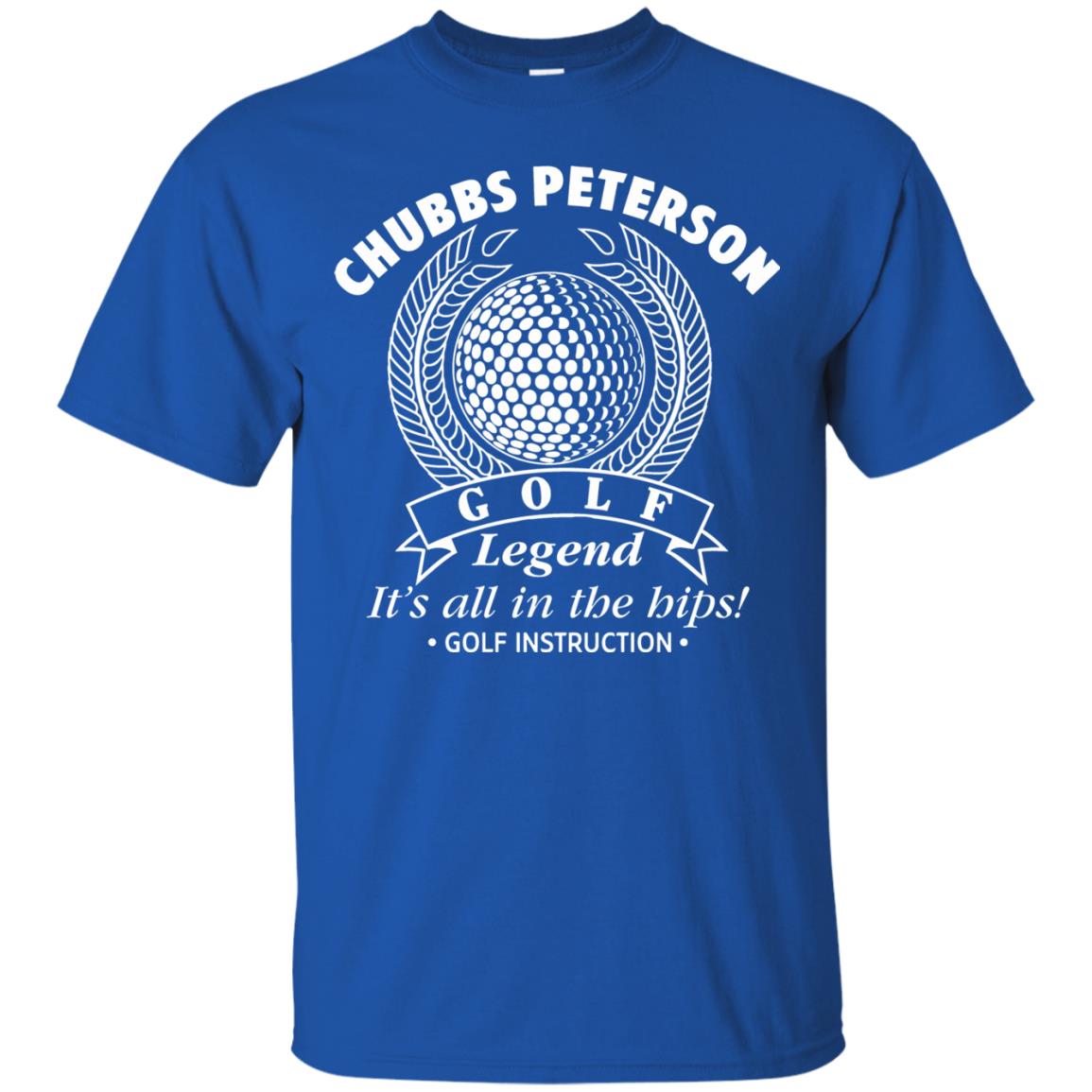 chubbs peterson t shirt - royal blue