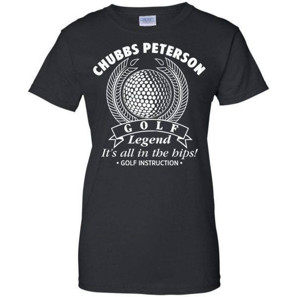 chubbs peterson womens t shirt - lady t shirt - black