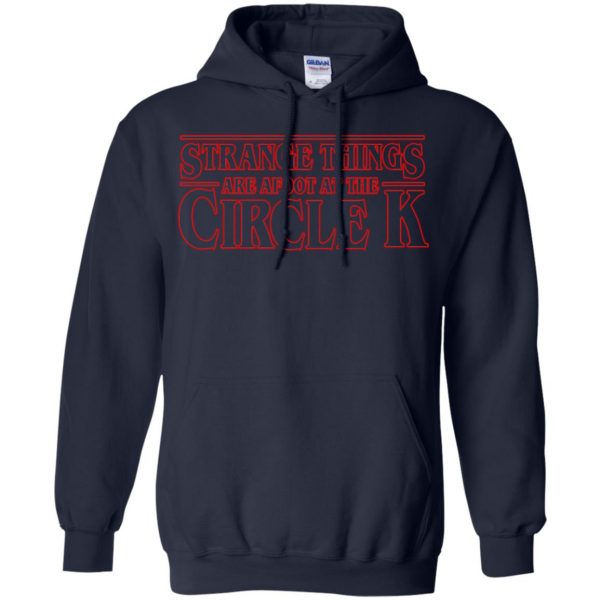 strange things are afoot at the circle k hoodie - navy blue