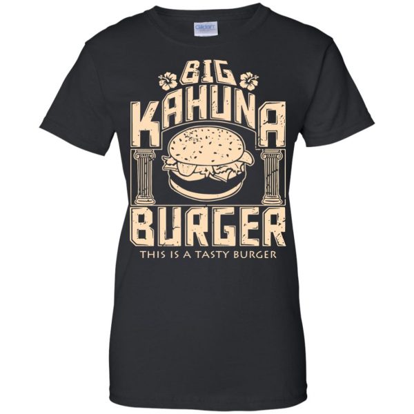 big kahuna burger womens t shirt - lady t shirt - black