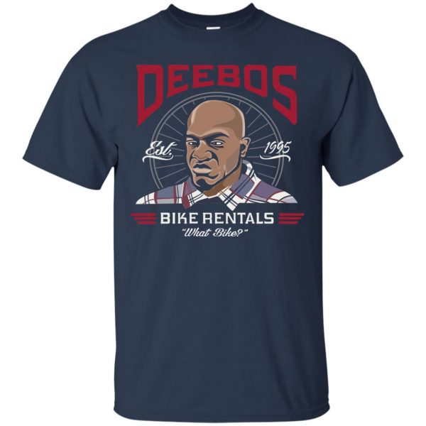 deebos bike rental t shirt - navy blue
