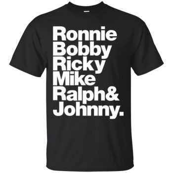 ronnie bobby ricky and mike shirt - black