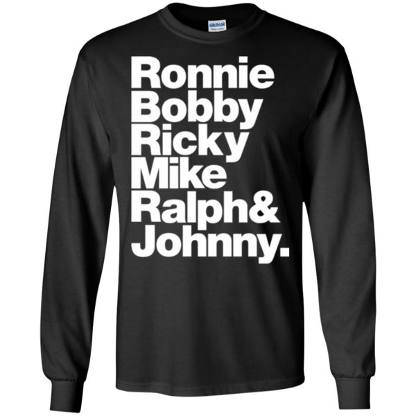 ronnie bobby ricky and mike long sleeve - black