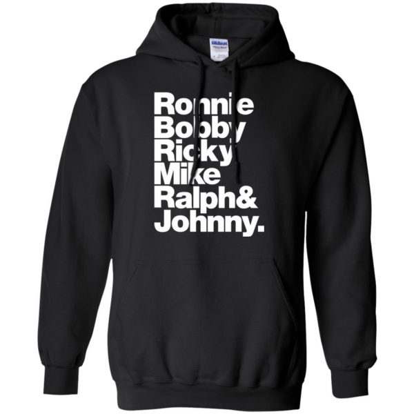 ronnie bobby ricky and mike hoodie - black