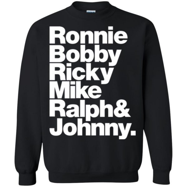 ronnie bobby ricky and mike sweatshirt - black