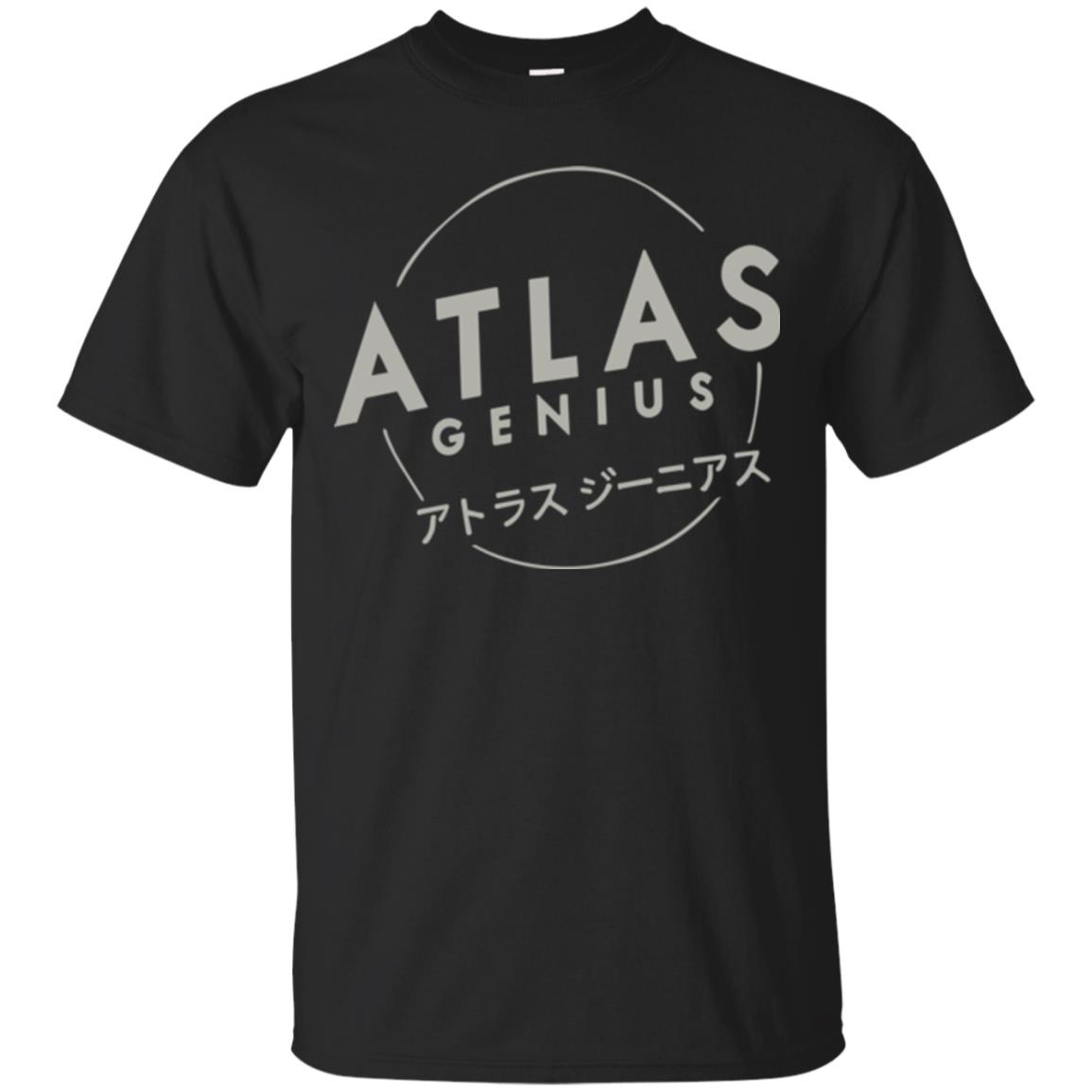 atlas genius shirt - black