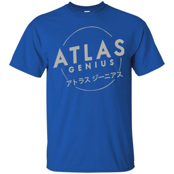 atlas genius t shirt - royal blue